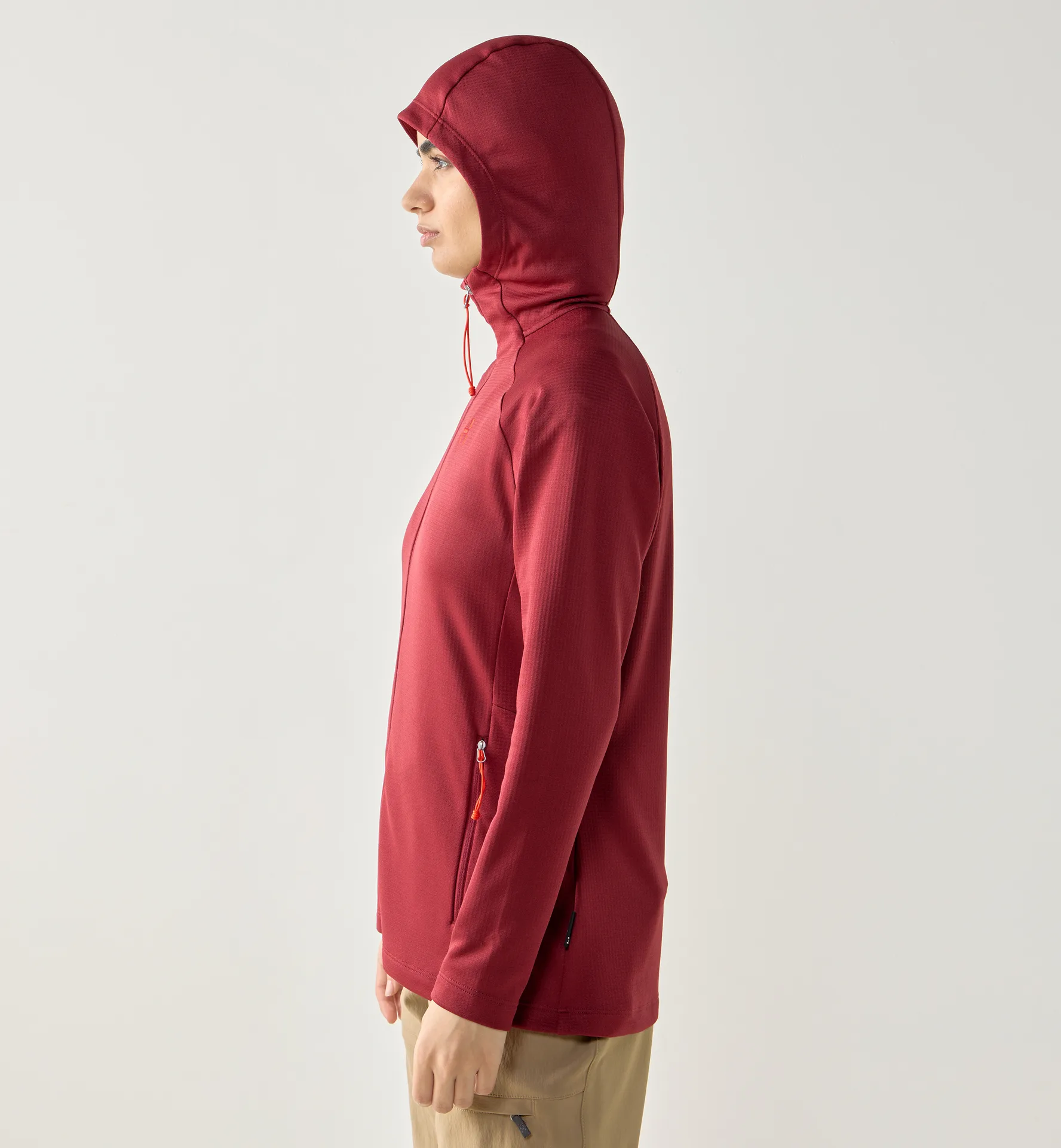 Korp Mid Hood Women Carmine Red