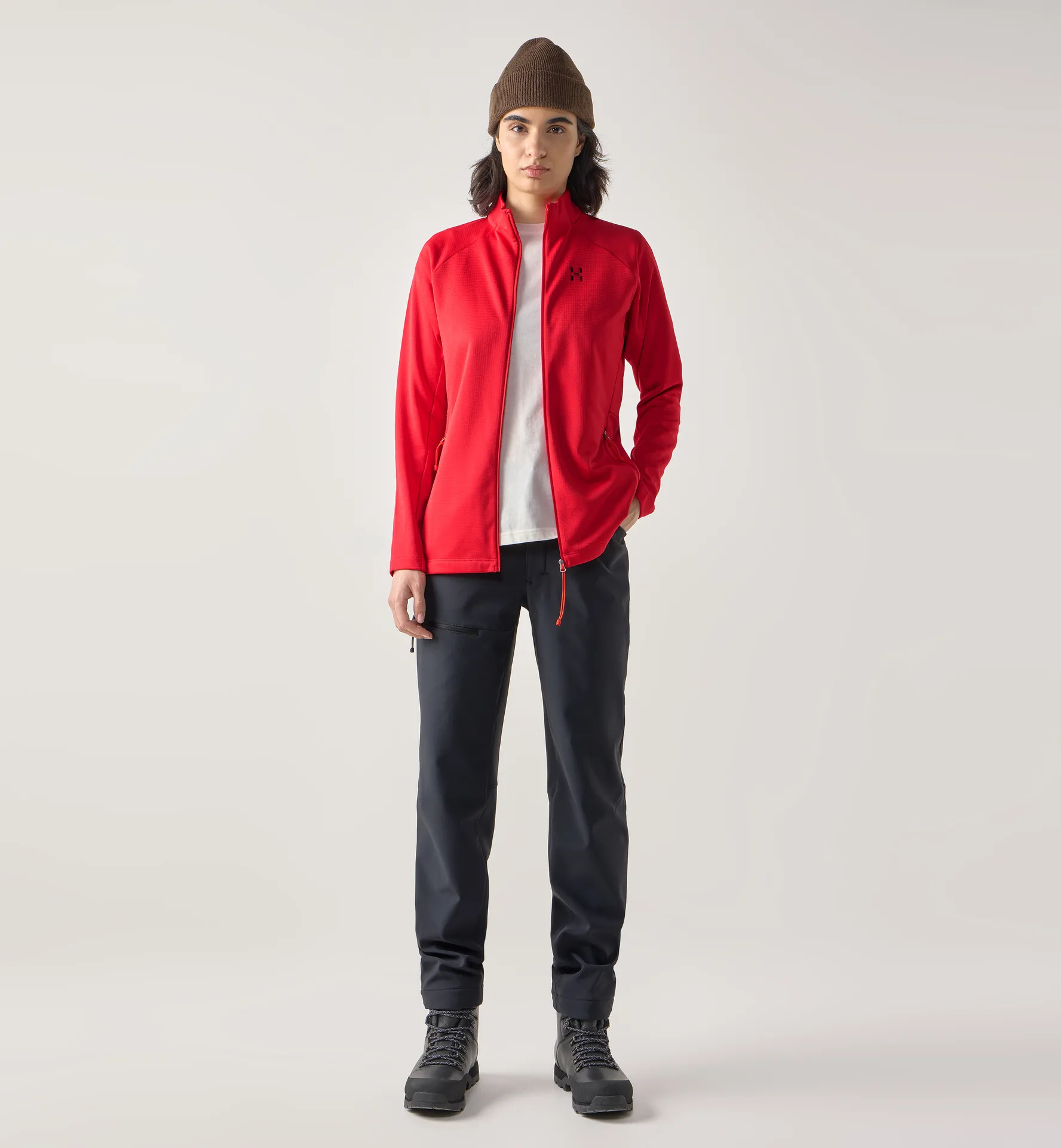 Korp Mid Jacket Women Bright Red