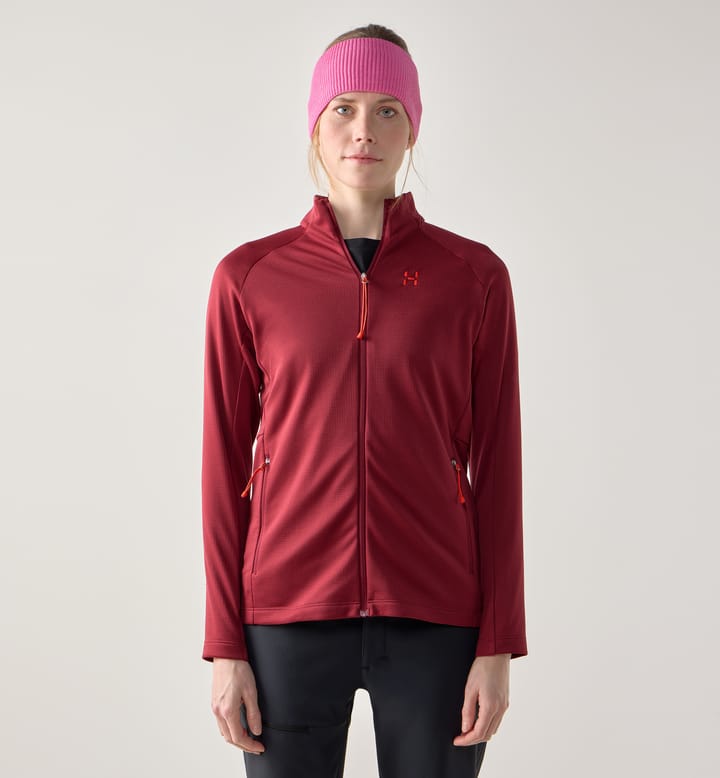 Korp Mid Jacket Women Carmine Red