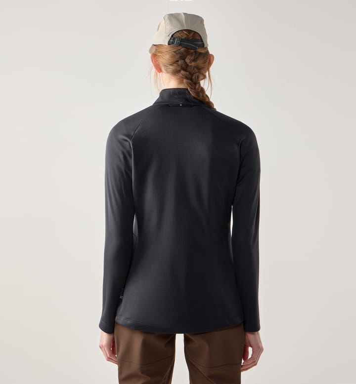 Korp Mid Halfzip Women True Black Korp Mid Halfzip Women True Black