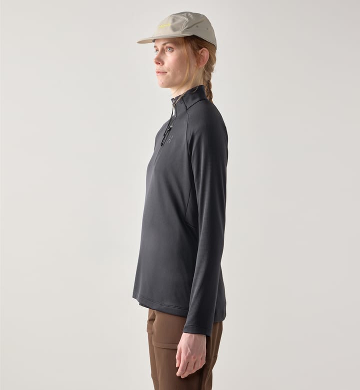 Korp Mid Halfzip Women True Black Korp Mid Halfzip Women True Black