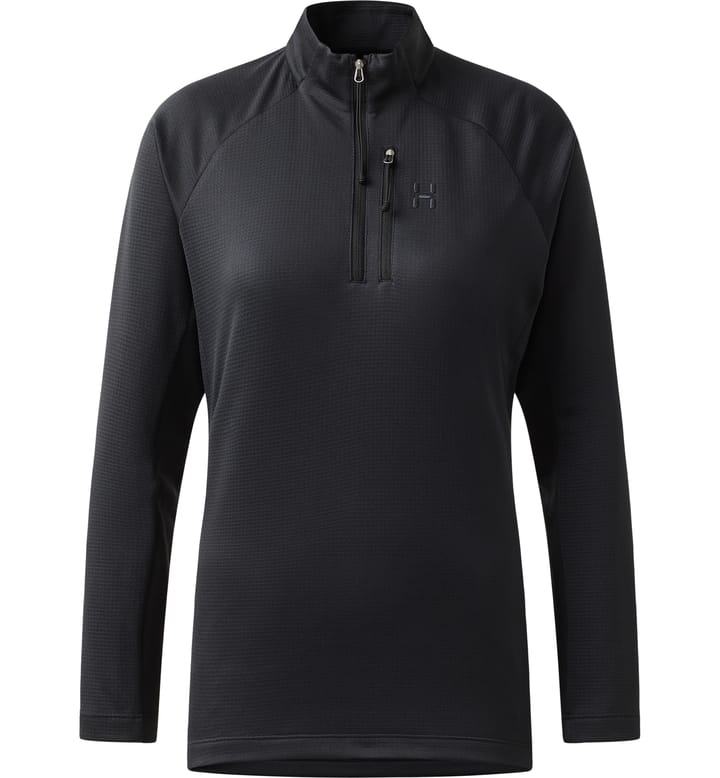 Korp Mid Halfzip Women True Black Korp Mid Halfzip Women True Black