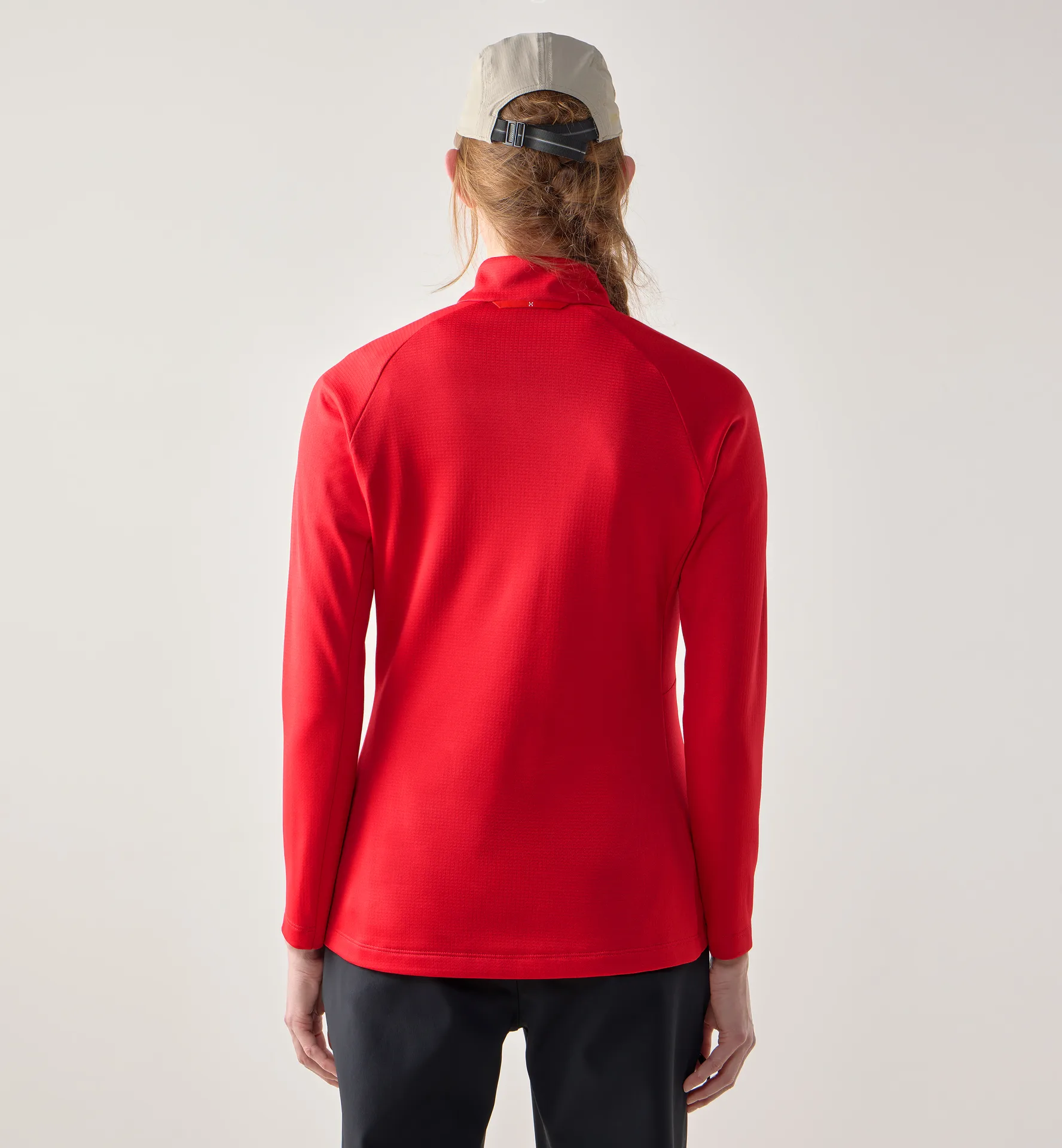 Korp Mid Halfzip Women Bright Red