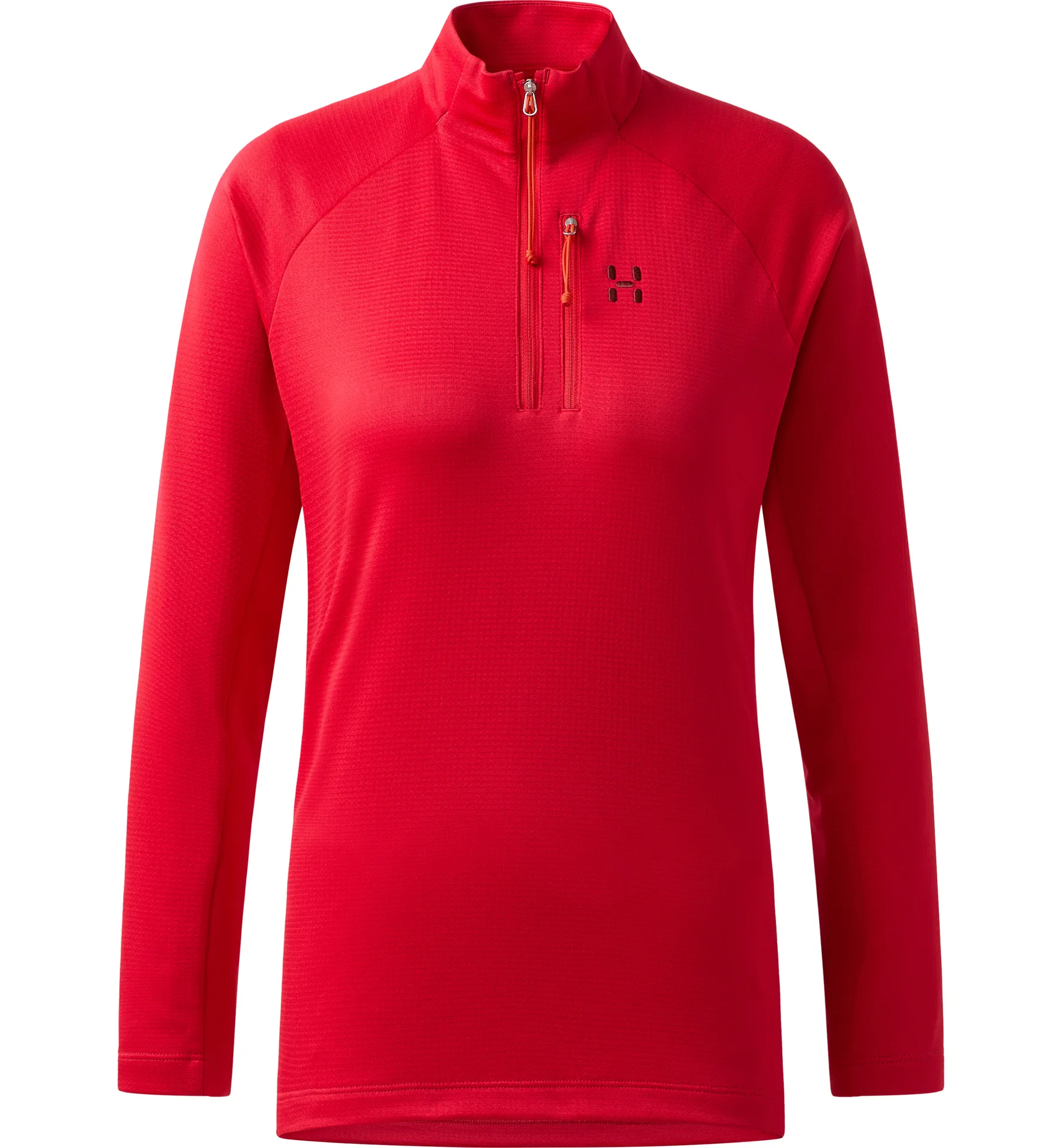 Korp Mid Halfzip Women Bright Red
