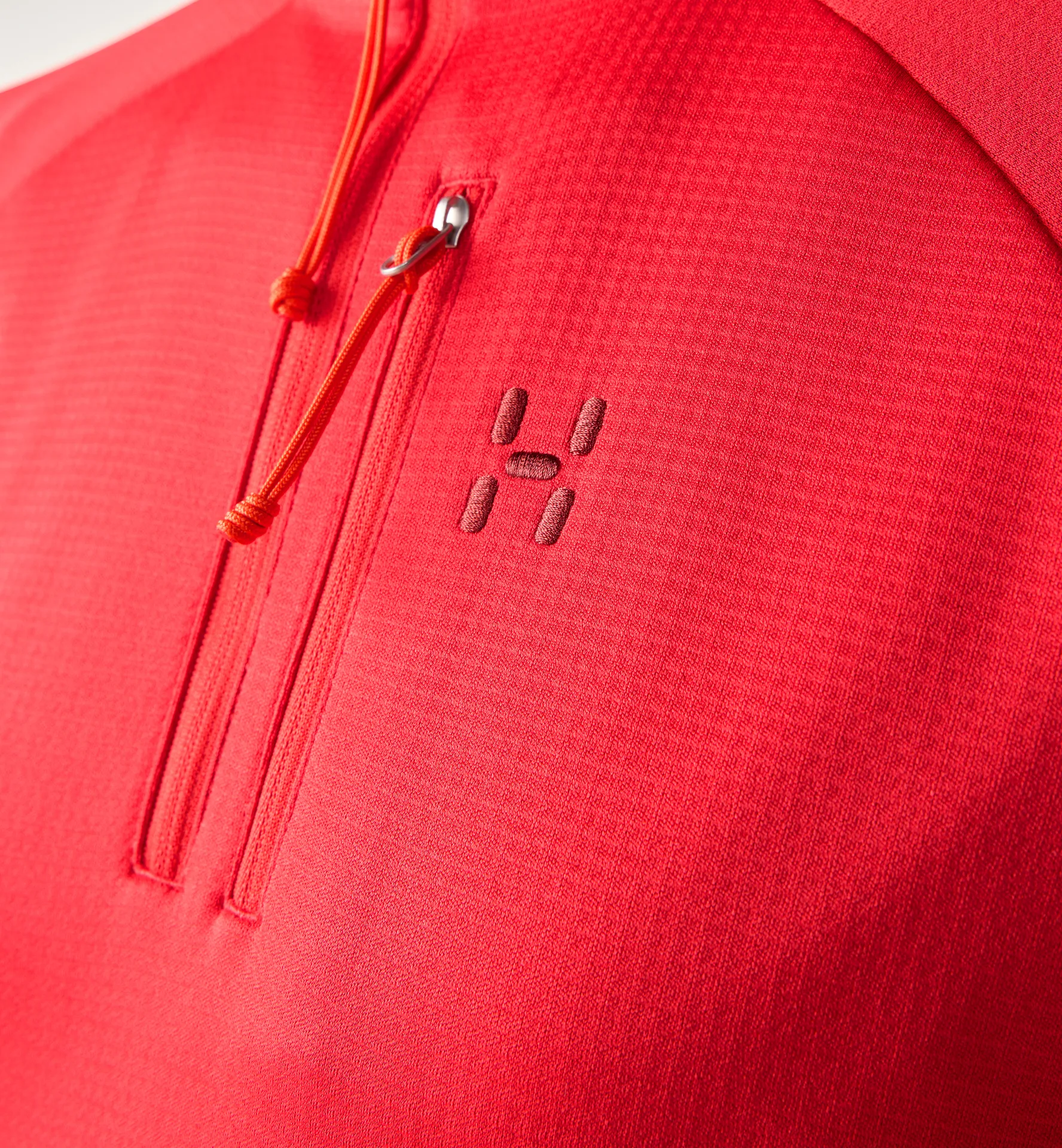 Korp Mid Halfzip Women Bright Red