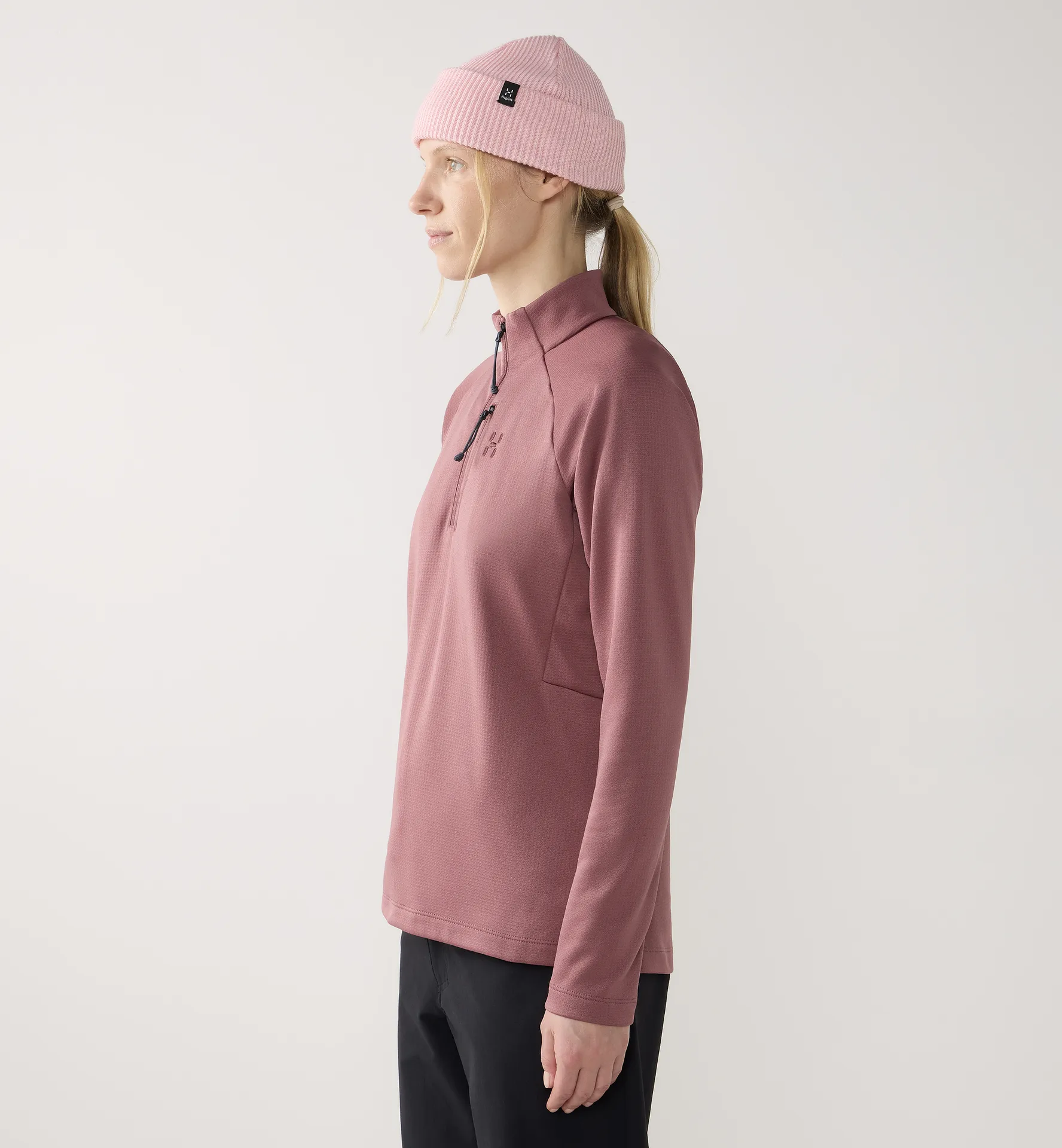 Korp Mid Halfzip Women Misty Mauve