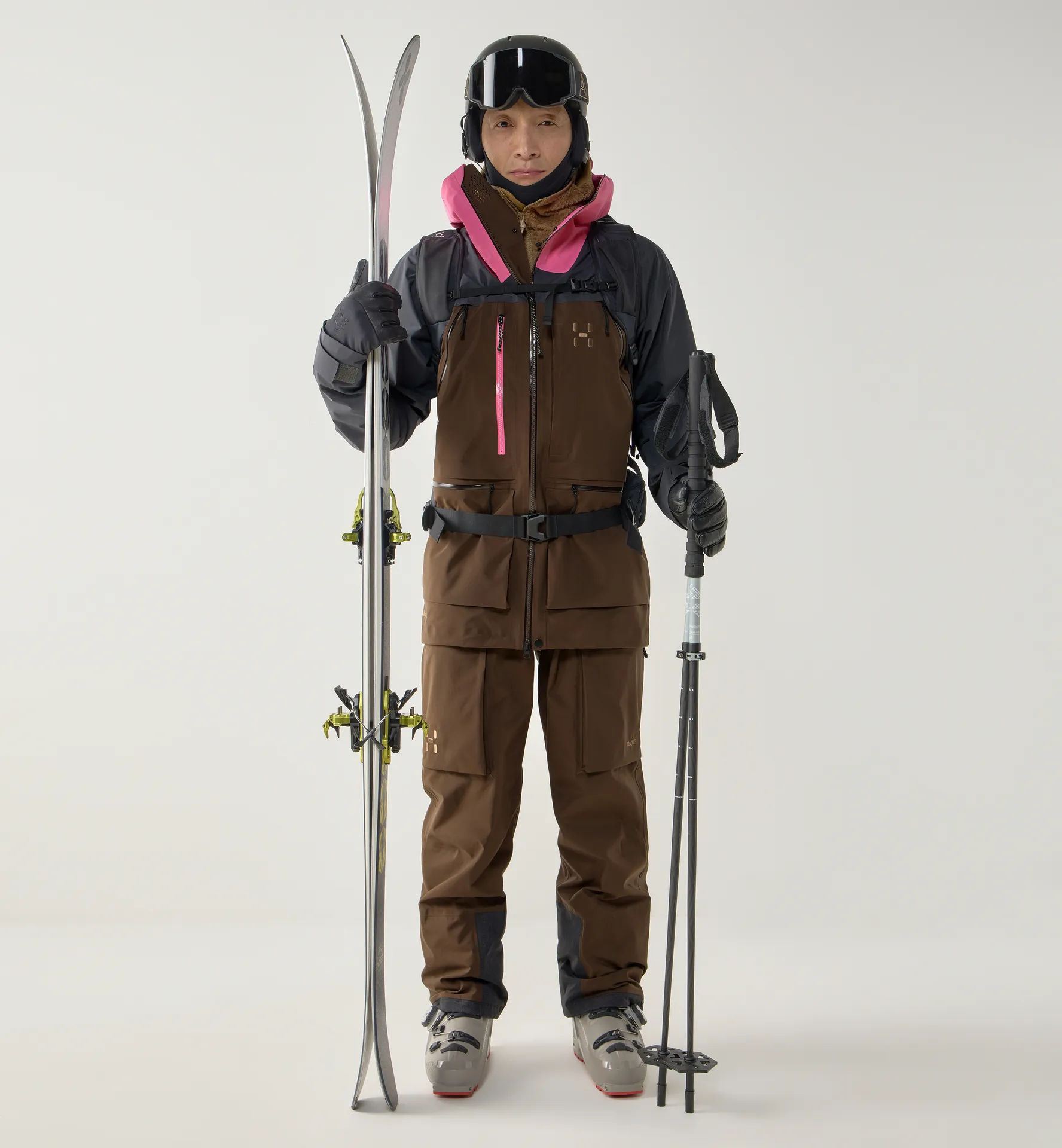 Vassi GTX Pro II Jacket Men Lantana Pink/Woodland Brown