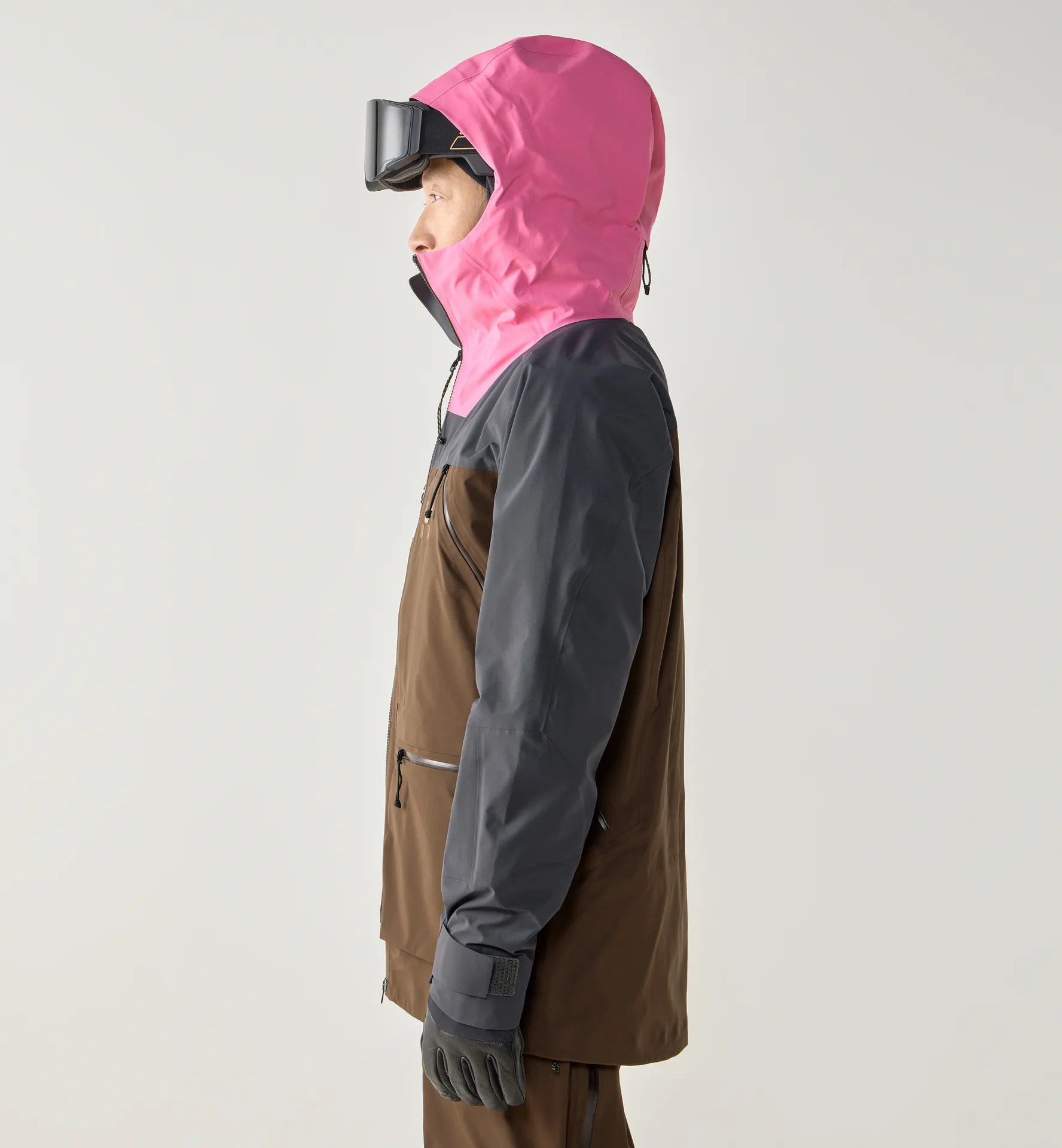 Vassi GTX Pro II Jacket Men Lantana Pink/Woodland Brown