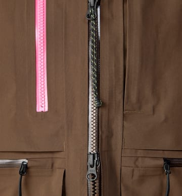 Vassi GTX Pro II Jacket Men Lantana Pink/Woodland Brown