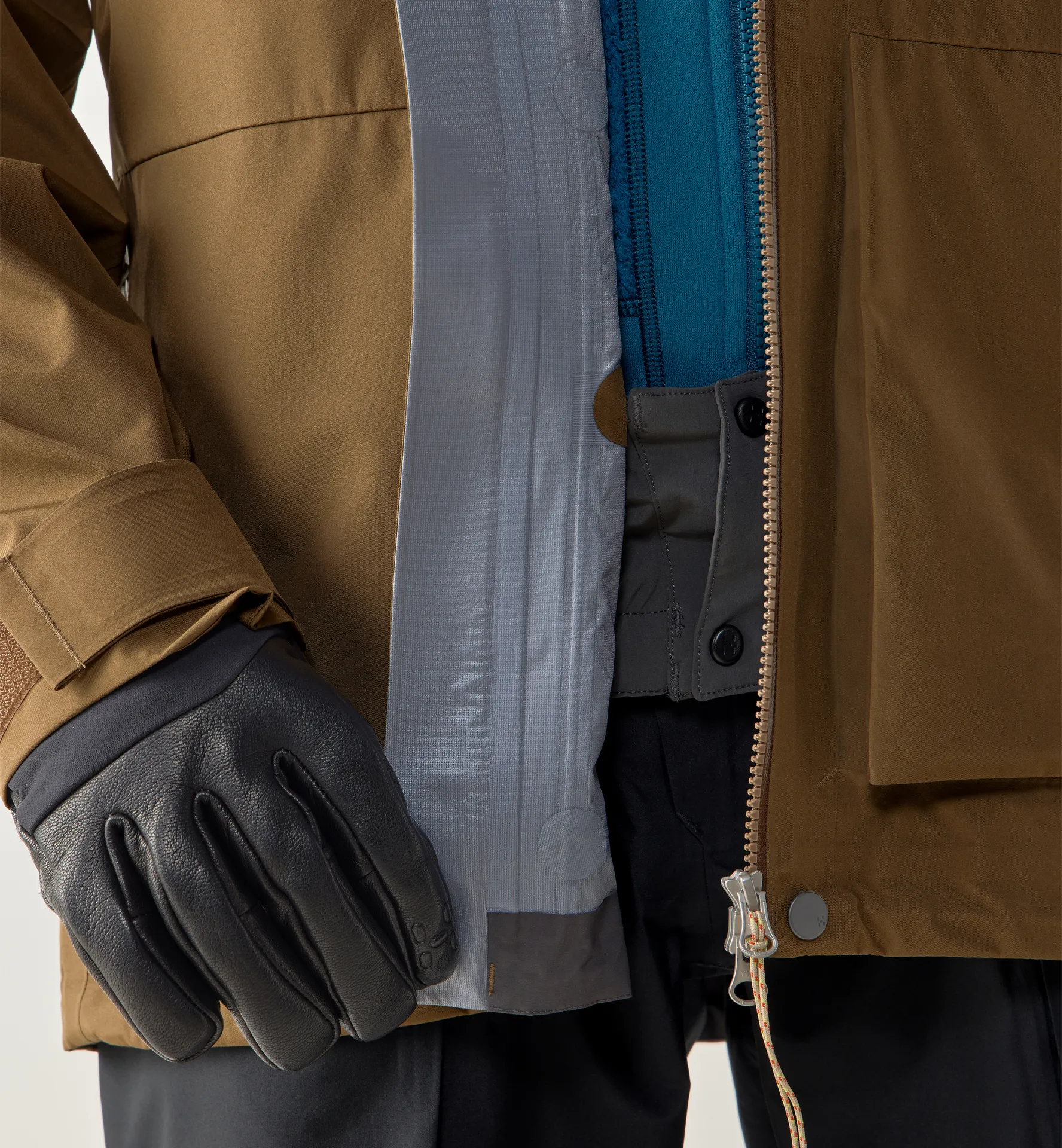 Vassi GTX II Jacket Men Teak Brown/Woodland Brown