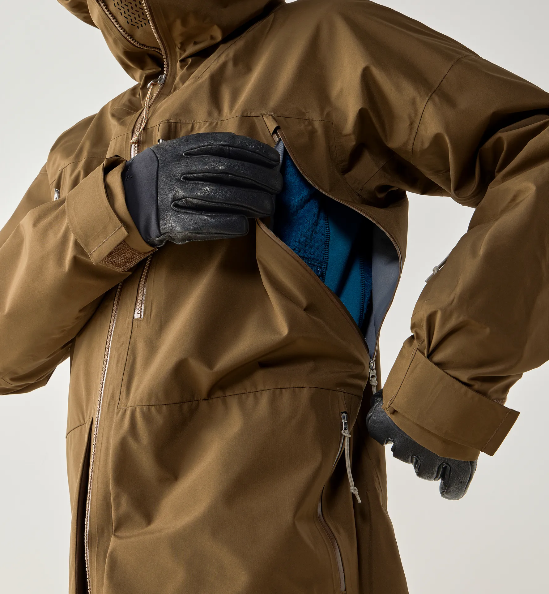 Vassi GTX II Jacket Men Teak Brown/Woodland Brown