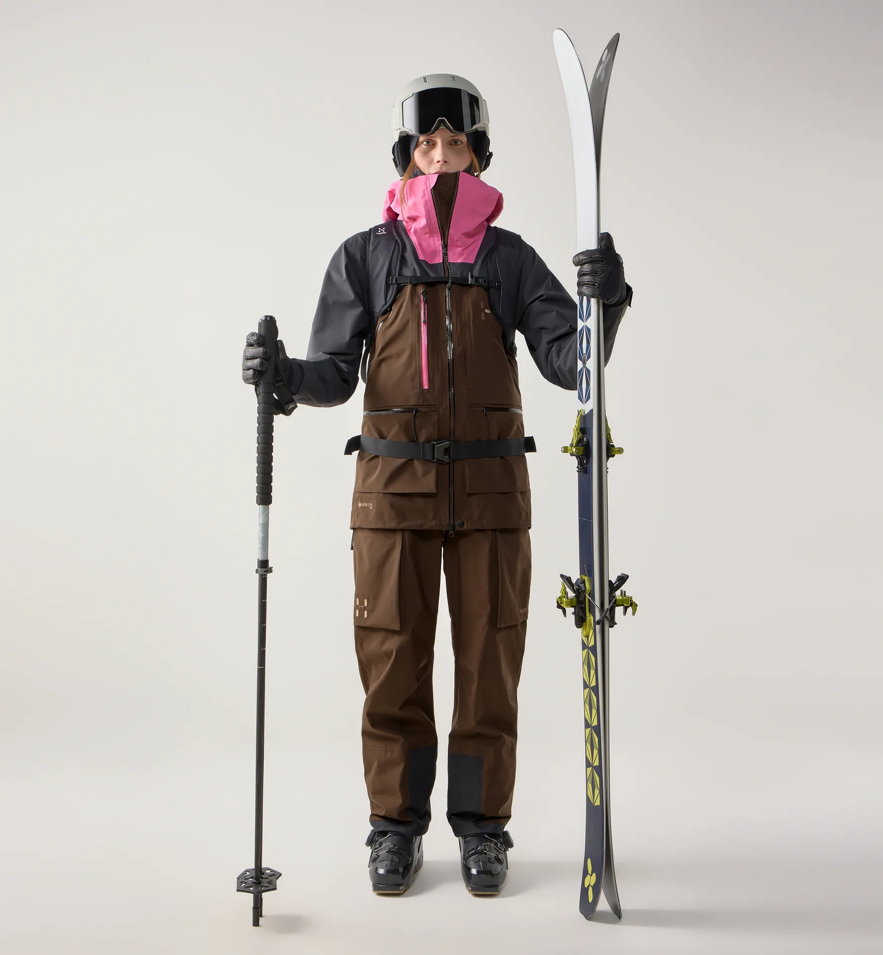 Vassi GTX Pro II Jacket Women Lantana Pink/Oak Brown