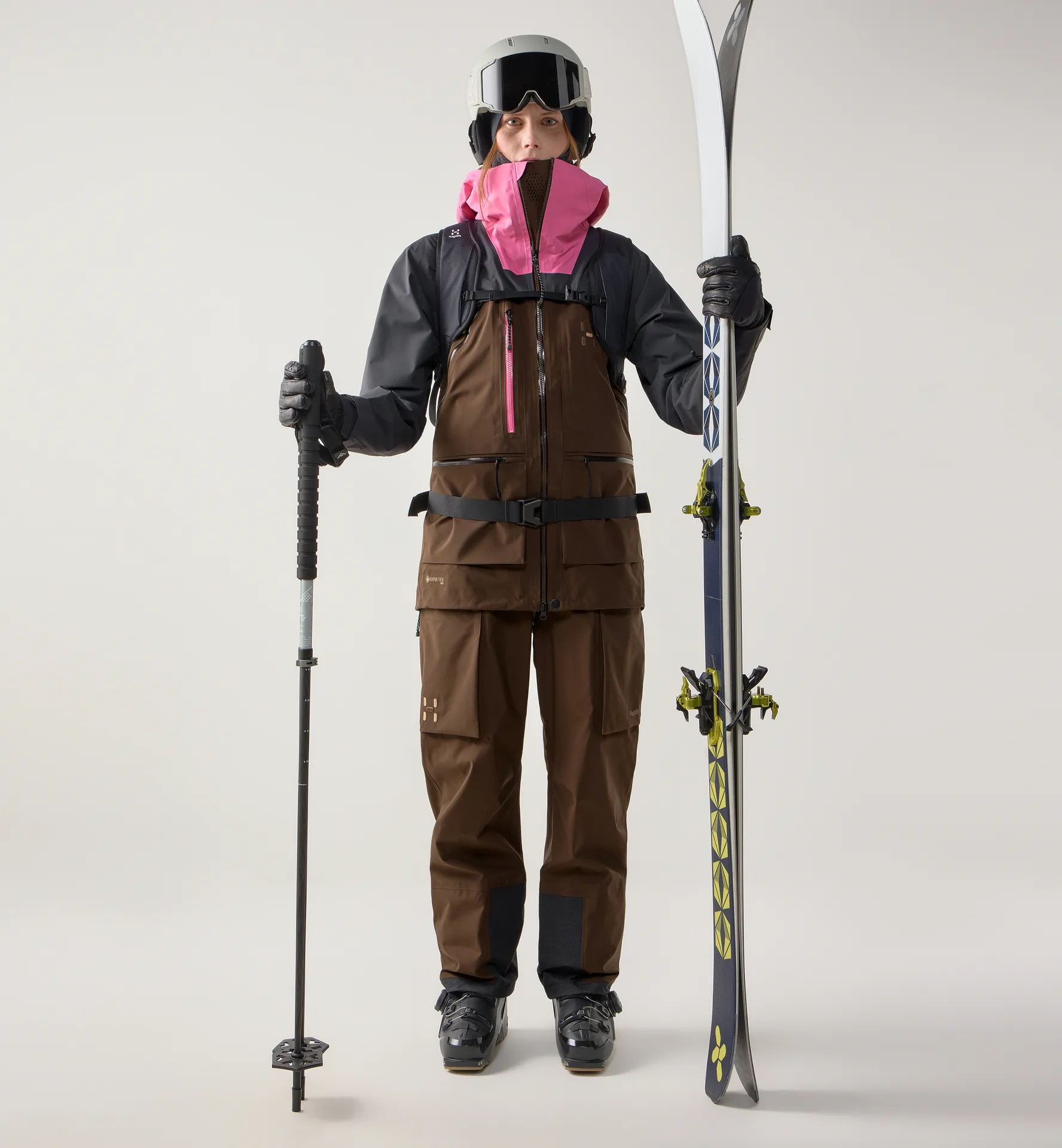 Vassi GTX Pro II Jacket Women Lantana Pink/Oak Brown