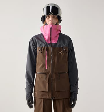 Vassi GTX Pro II Jacket Women Lantana Pink/Oak Brown