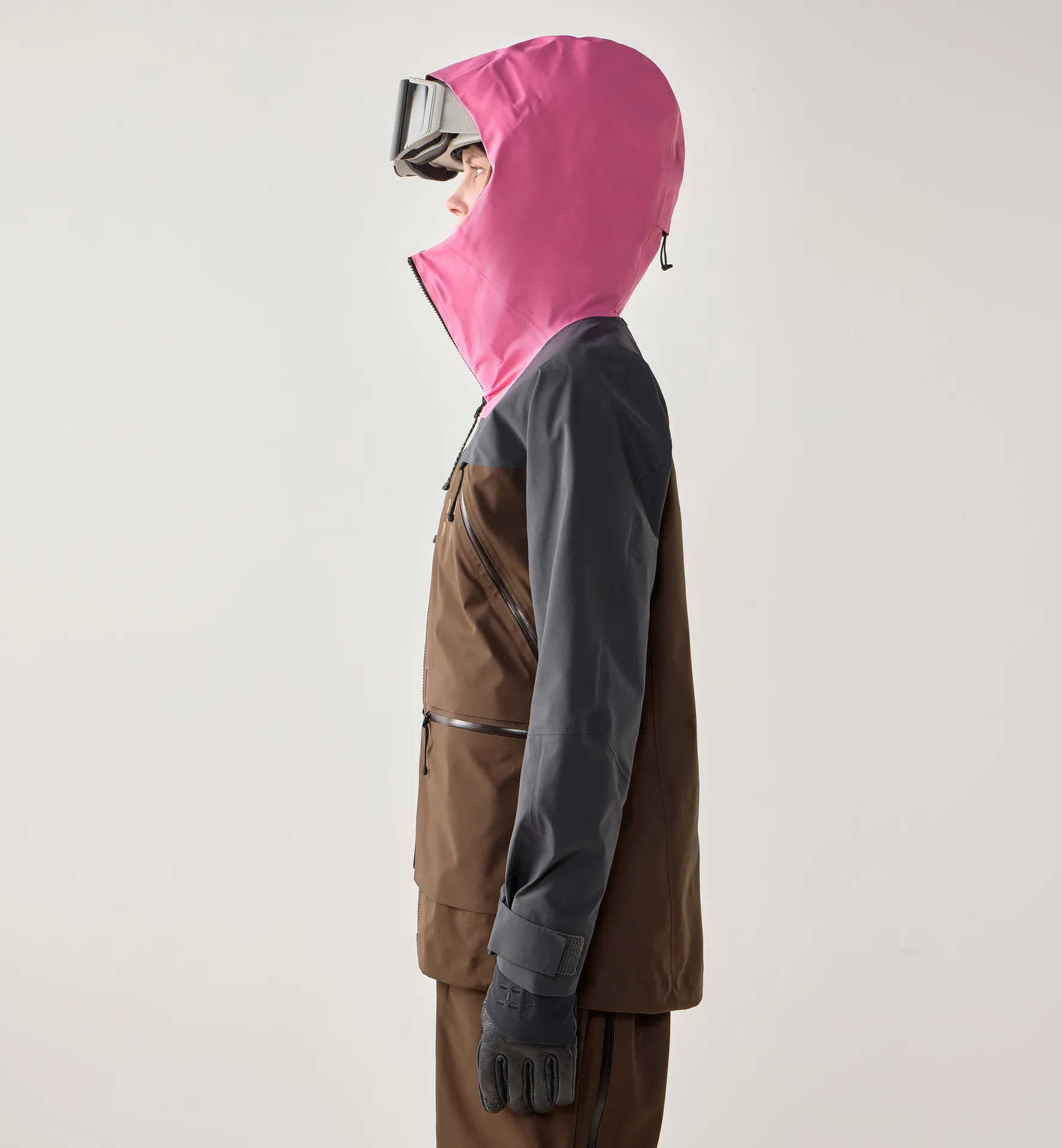 Vassi GTX Pro II Jacket Women Lantana Pink/Oak Brown