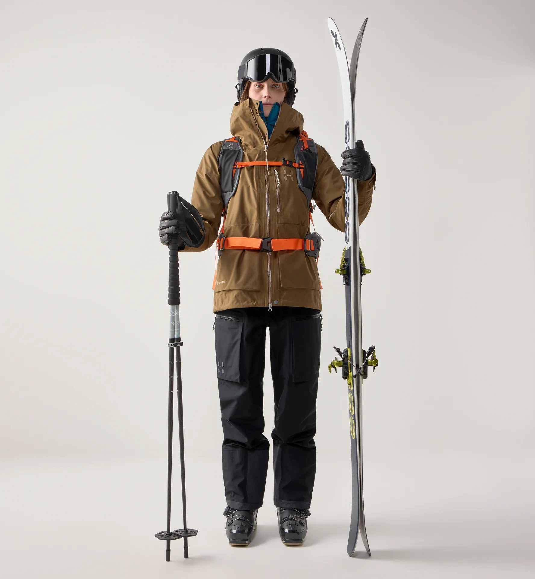 Vassi GTX II Jacket Women Teak Brown/Woodland Brown