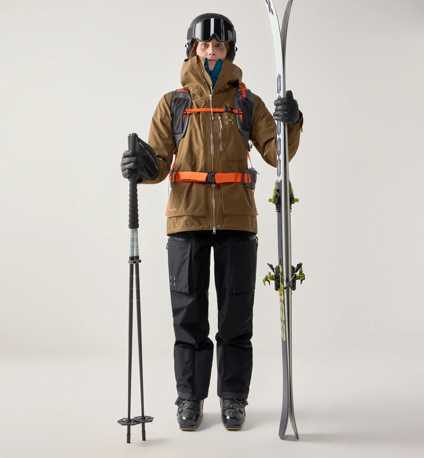 Vassi GTX II Jacket Women Teak Brown/Woodland Brown