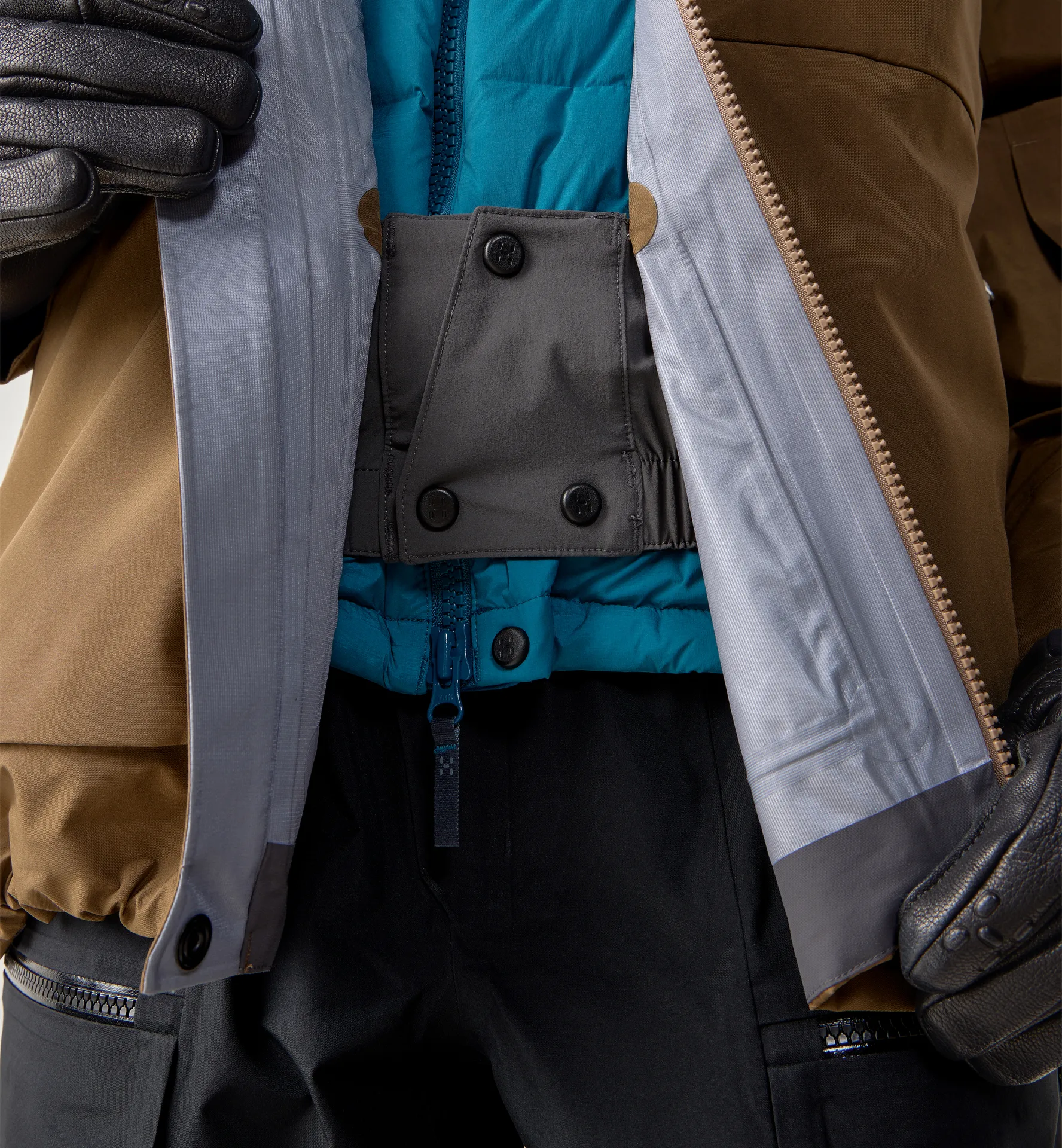 Vassi GTX II Jacket Women Teak Brown/Woodland Brown