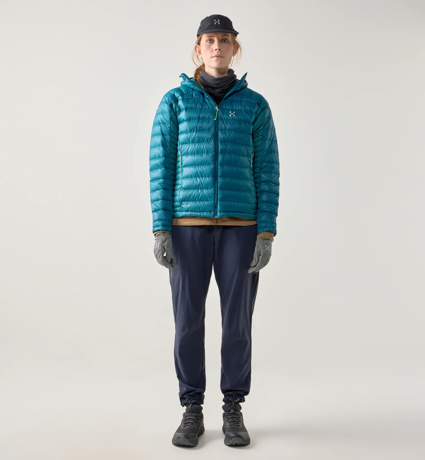 L.I.M Down II Hood Women Deep Teal/Mountain Teal