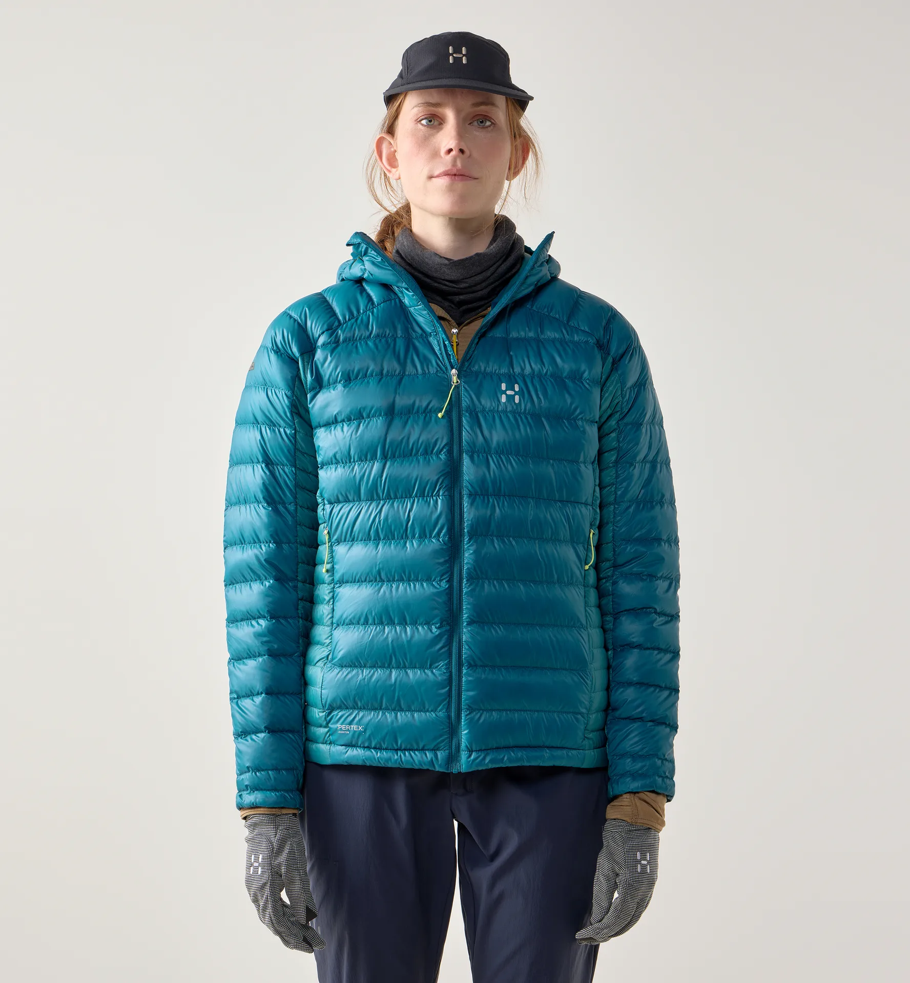 L.I.M Down II Hood Women Deep Teal/Mountain Teal