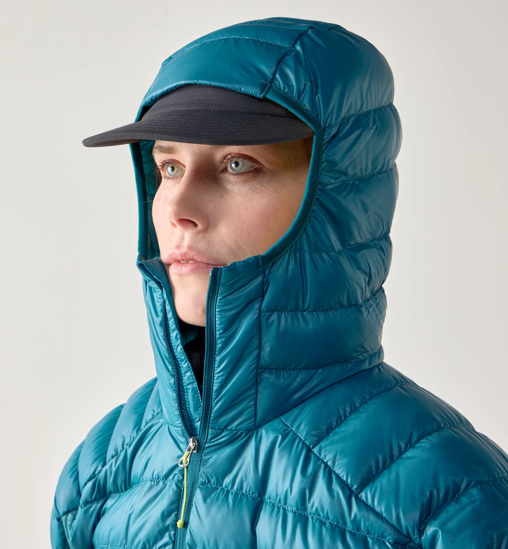 L.I.M Down II Hood Women Deep Teal/Mountain Teal