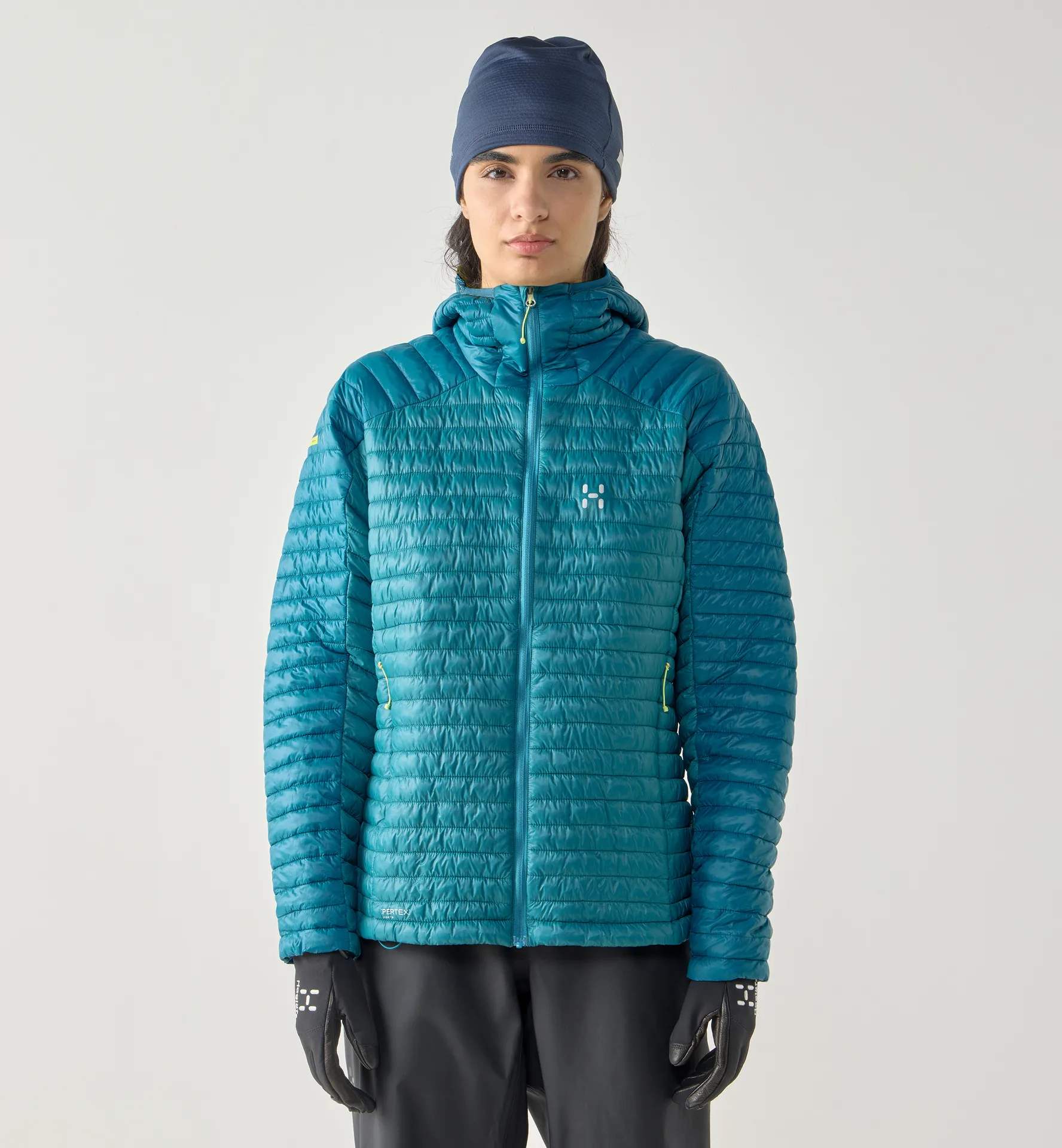 L.I.M Mimic II Hood Women Mountain Teal/Deep Teal