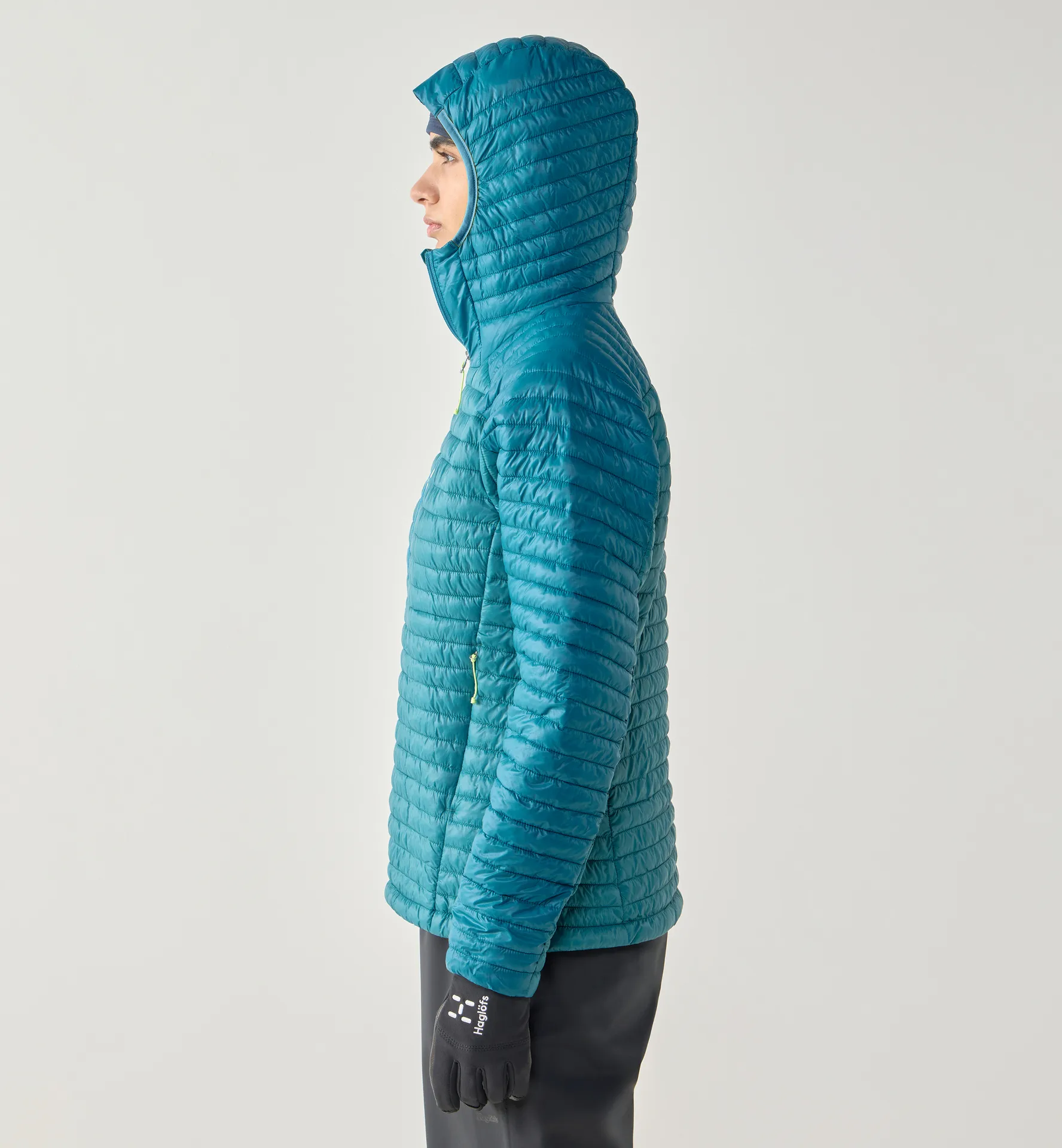 L.I.M Mimic II Hood Women Mountain Teal/Deep Teal