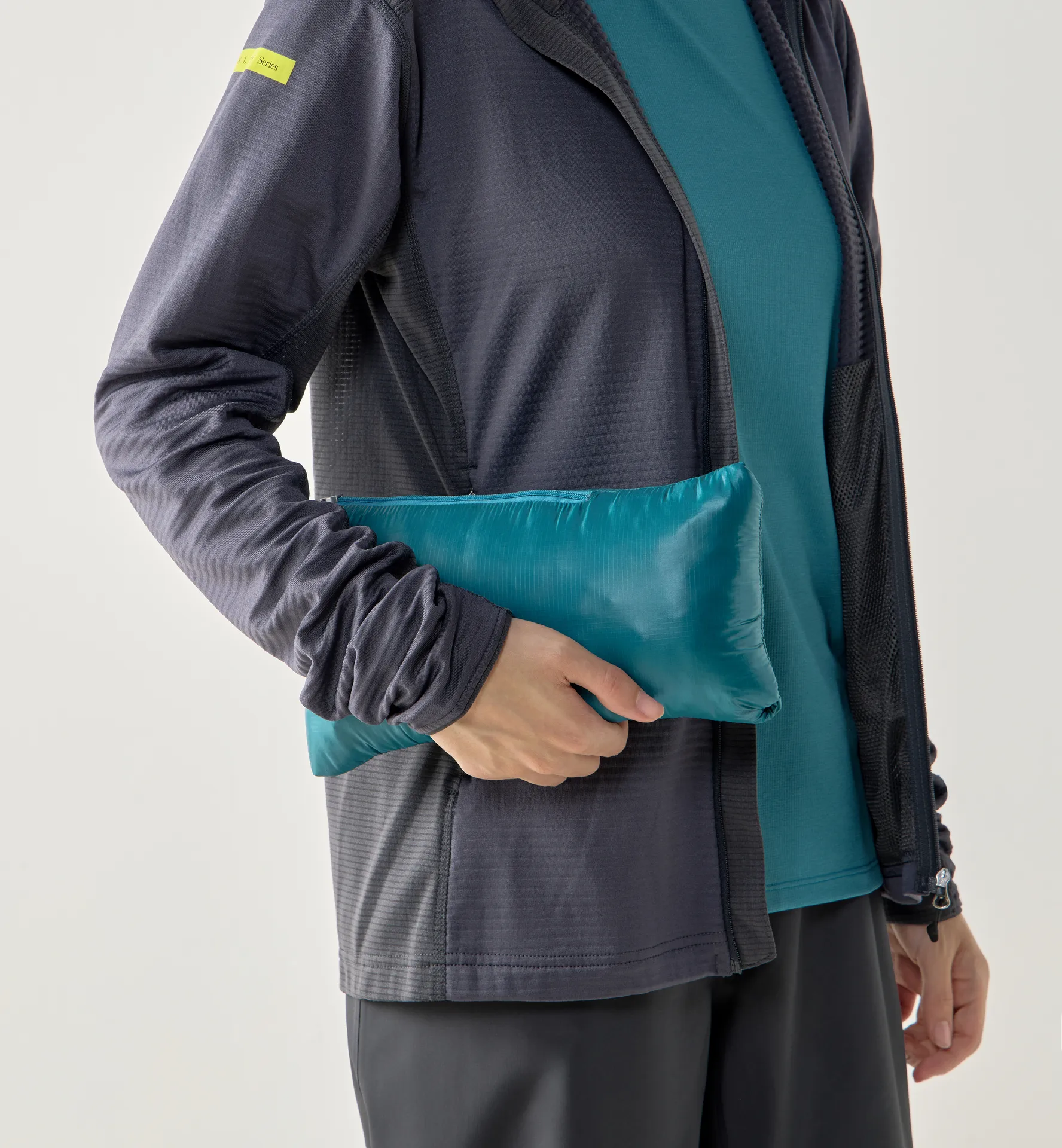 L.I.M Mimic II Hood Women Mountain Teal/Deep Teal