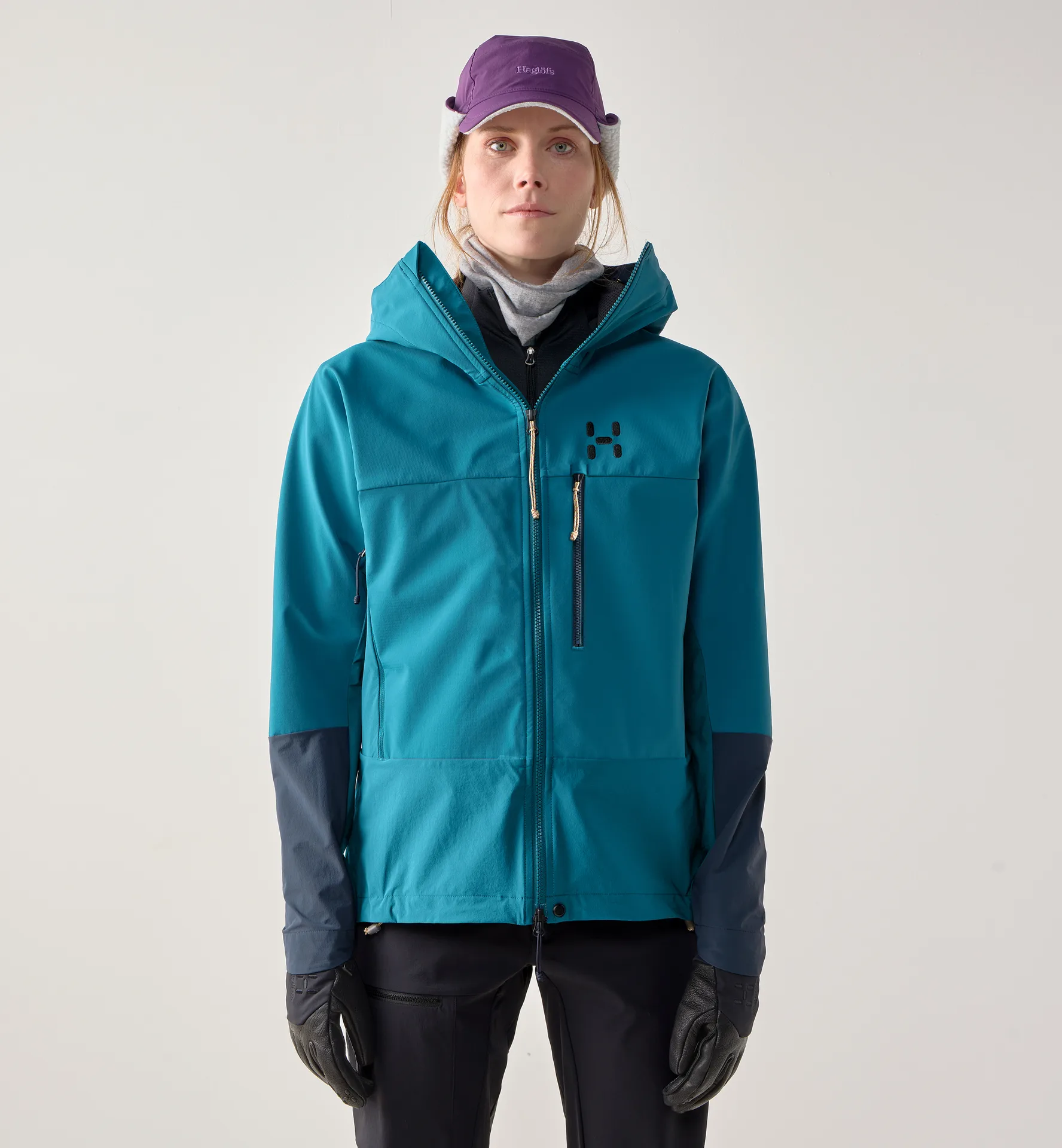 Haglöfs ROC Sight Softshell II Jacket Women Deep Teal/Tarn Blue - Damen - S