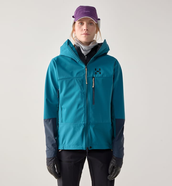 ROC Sight Softshell II Jacket Women Deep Teal/Tarn Blue