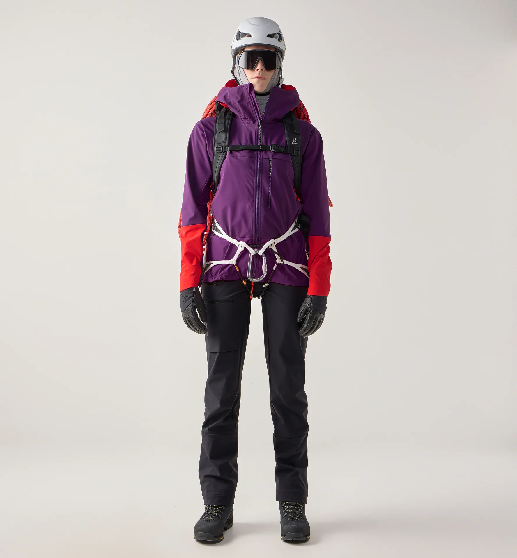 ROC Sight Softshell II Jacket Women Purple Night/Tech Red