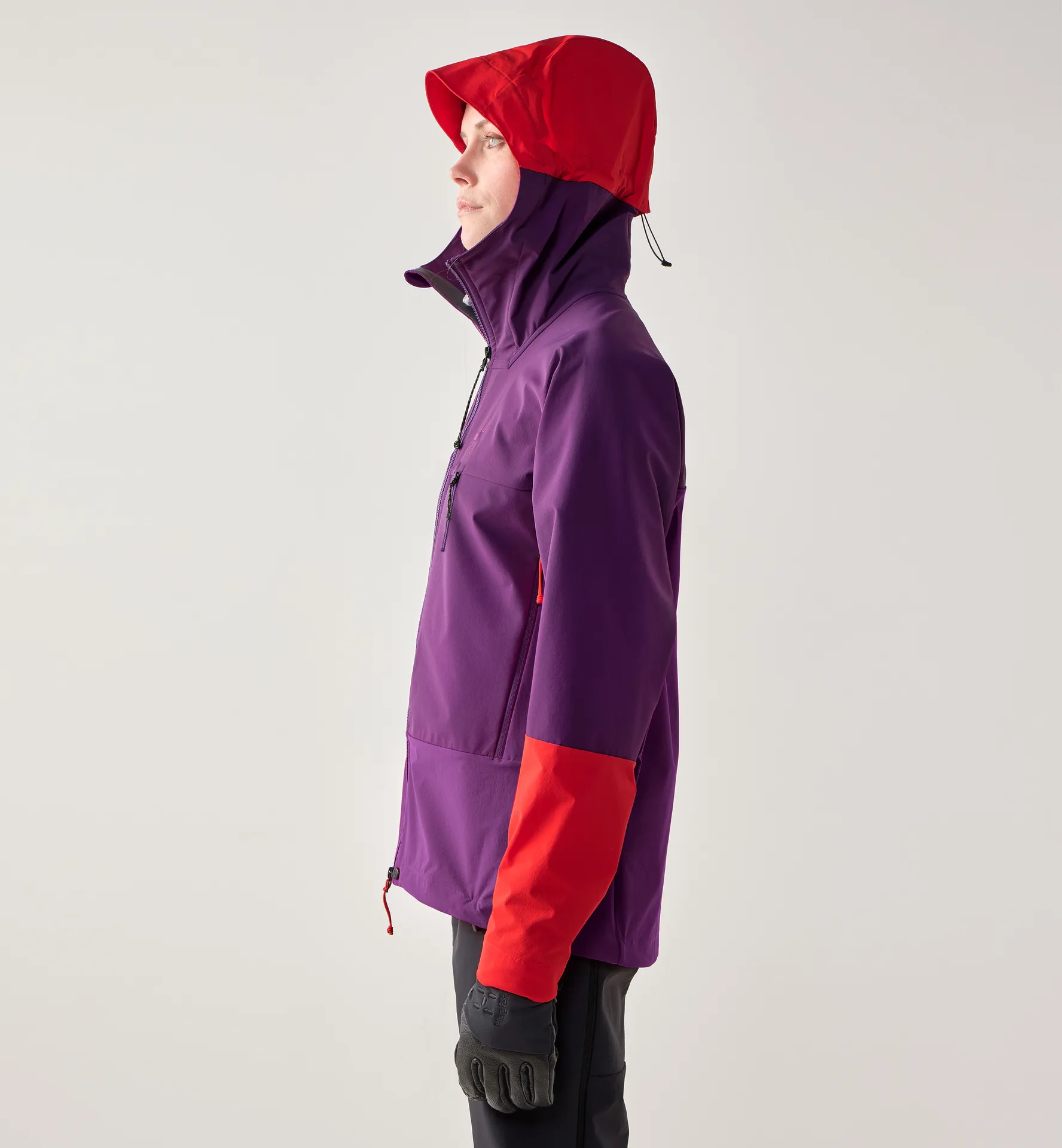 ROC Sight Softshell II Jacket Women Purple Night/Tech Red