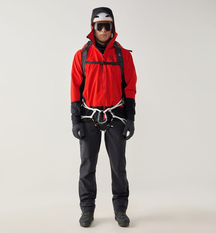 ROC Sight Softshell II Jacket Men Tech red/True black ROC Sight Softshell II Jacket Men Tech red/True black