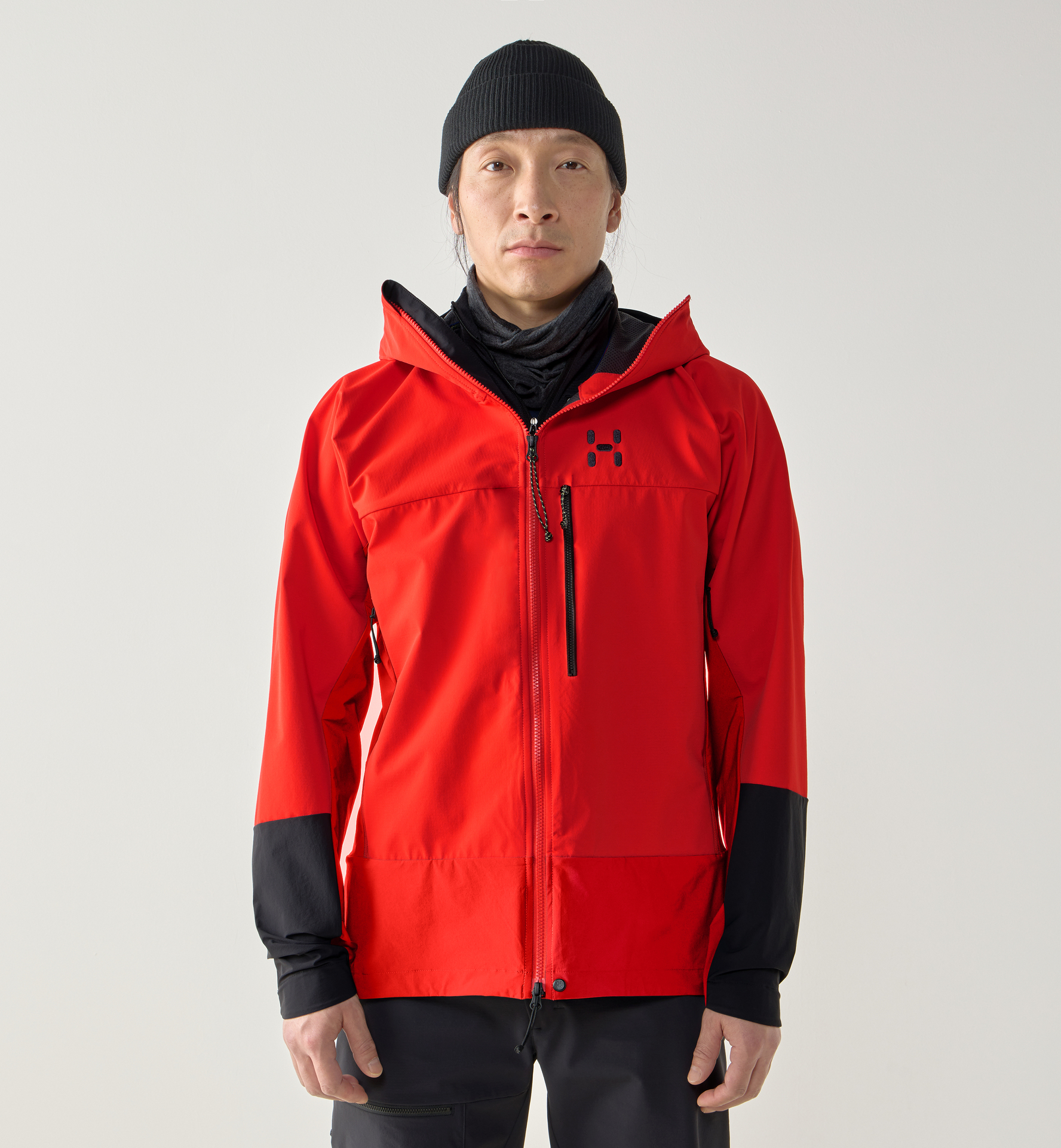 スノーボード HAGLOFS spitz jacket s black red Haglofs Spitz Jacket - Active-Traveller
