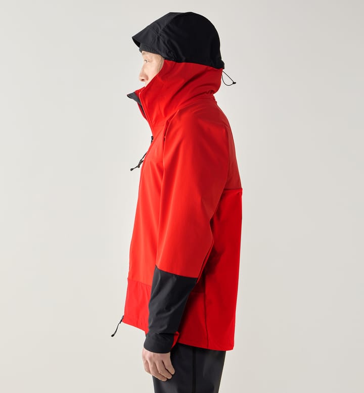 ROC Sight Softshell II Jacket Men Tech red/True black ROC Sight Softshell II Jacket Men Tech red/True black