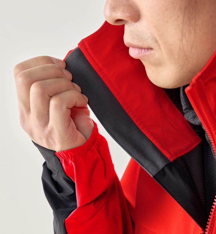 ROC Sight Softshell II Jacket Men Tech red/True black ROC Sight Softshell II Jacket Men Tech red/True black