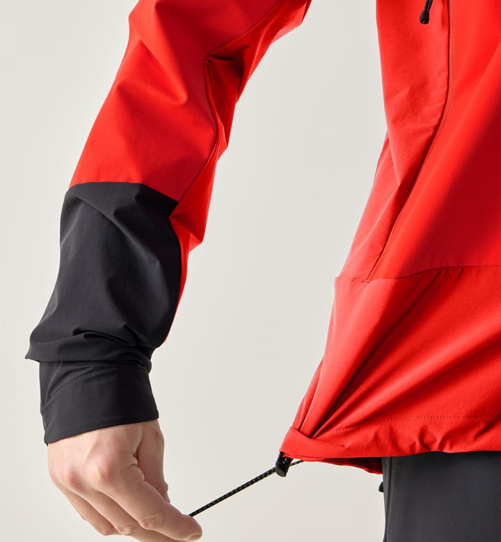 ROC Sight Softshell II Jacket Men Tech red/True black ROC Sight Softshell II Jacket Men Tech red/True black
