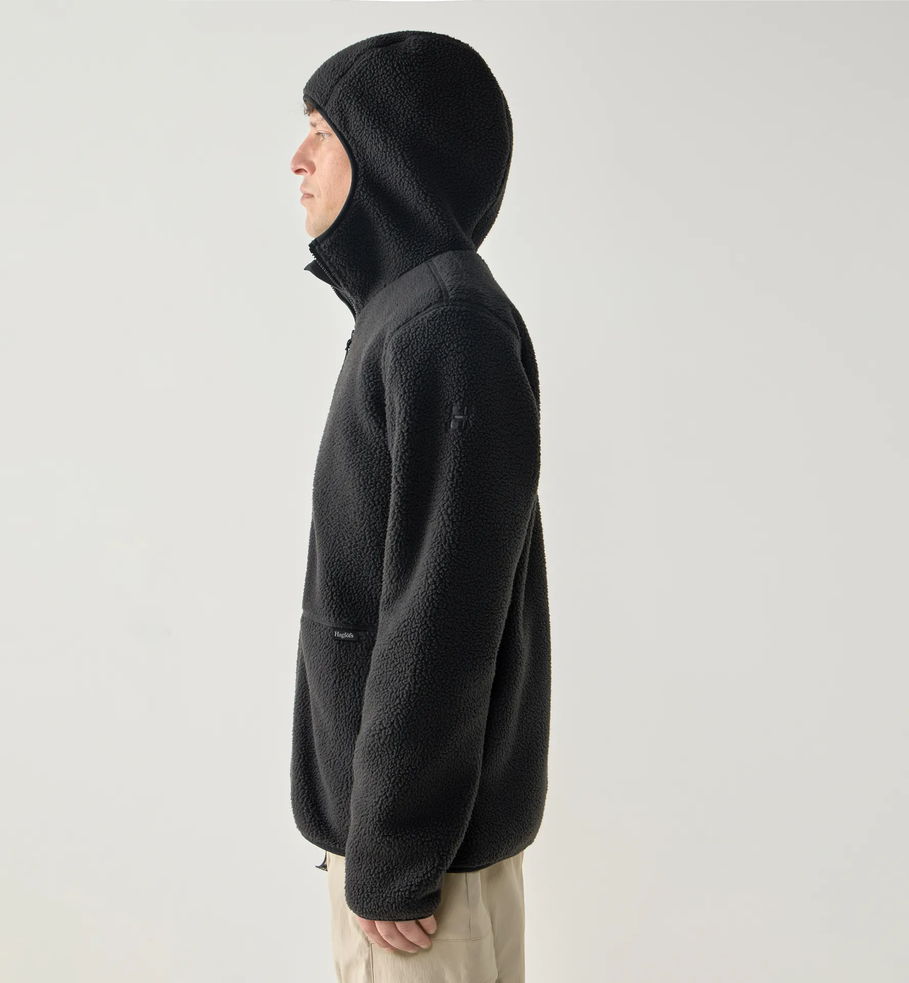 Funäs Pile Hood Men True Black