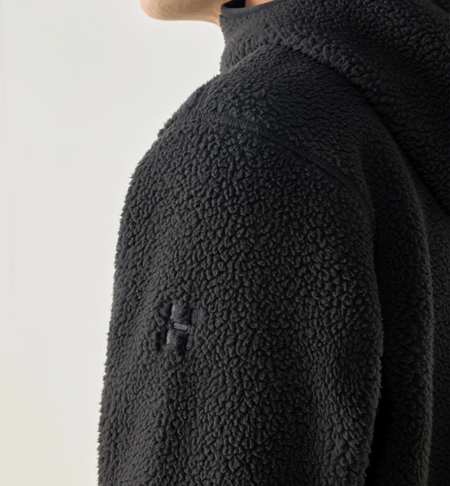 Funäs Pile Hood Men True Black