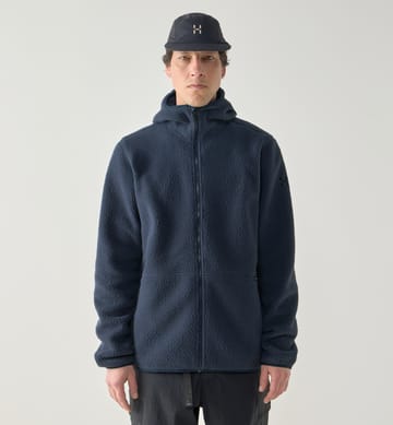Funäs Pile Hood Men Tarn Blue