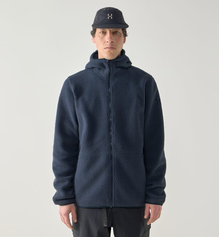 Funäs Pile Hood Men Tarn Blue