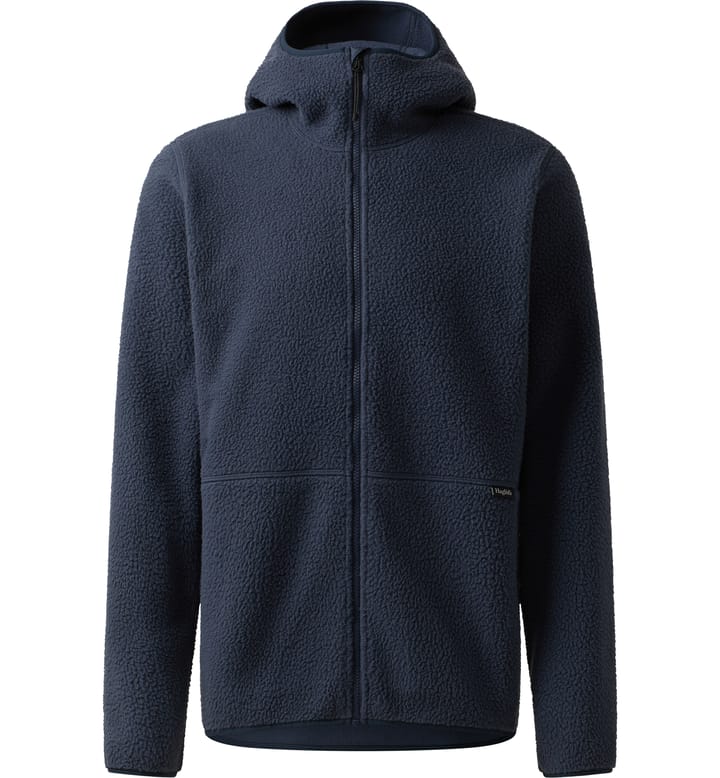Funäs Pile Hood Men Tarn Blue Funäs Pile Hood Men Tarn Blue