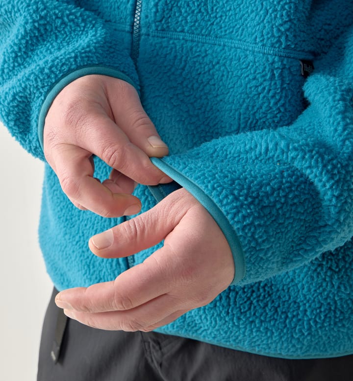Funäs Pile Hood Men Deep Teal Funäs Pile Hood Men Deep Teal