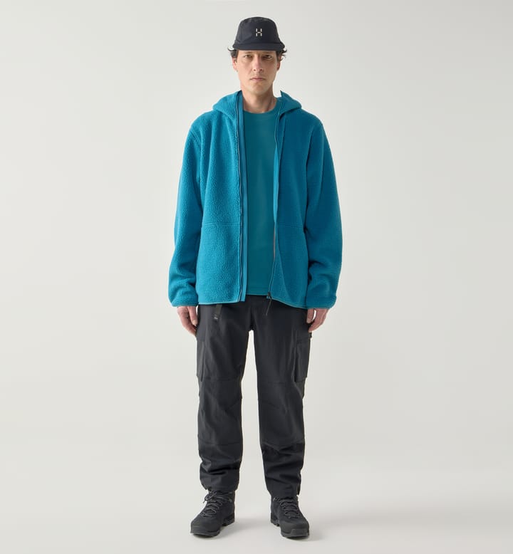 Funäs Pile Hood Men Deep Teal Funäs Pile Hood Men Deep Teal