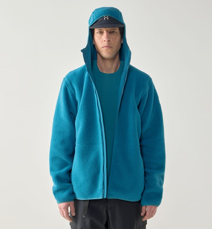 Funäs Pile Hood Men Deep Teal