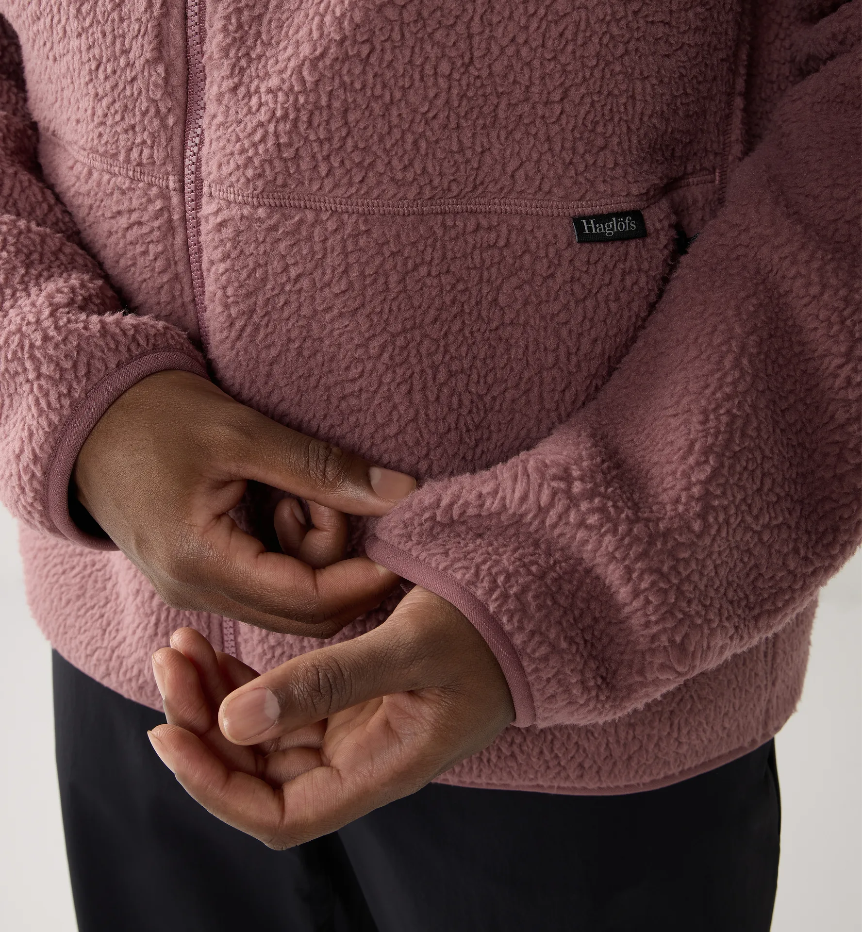 Funäs Pile Hood Men Misty Mauve