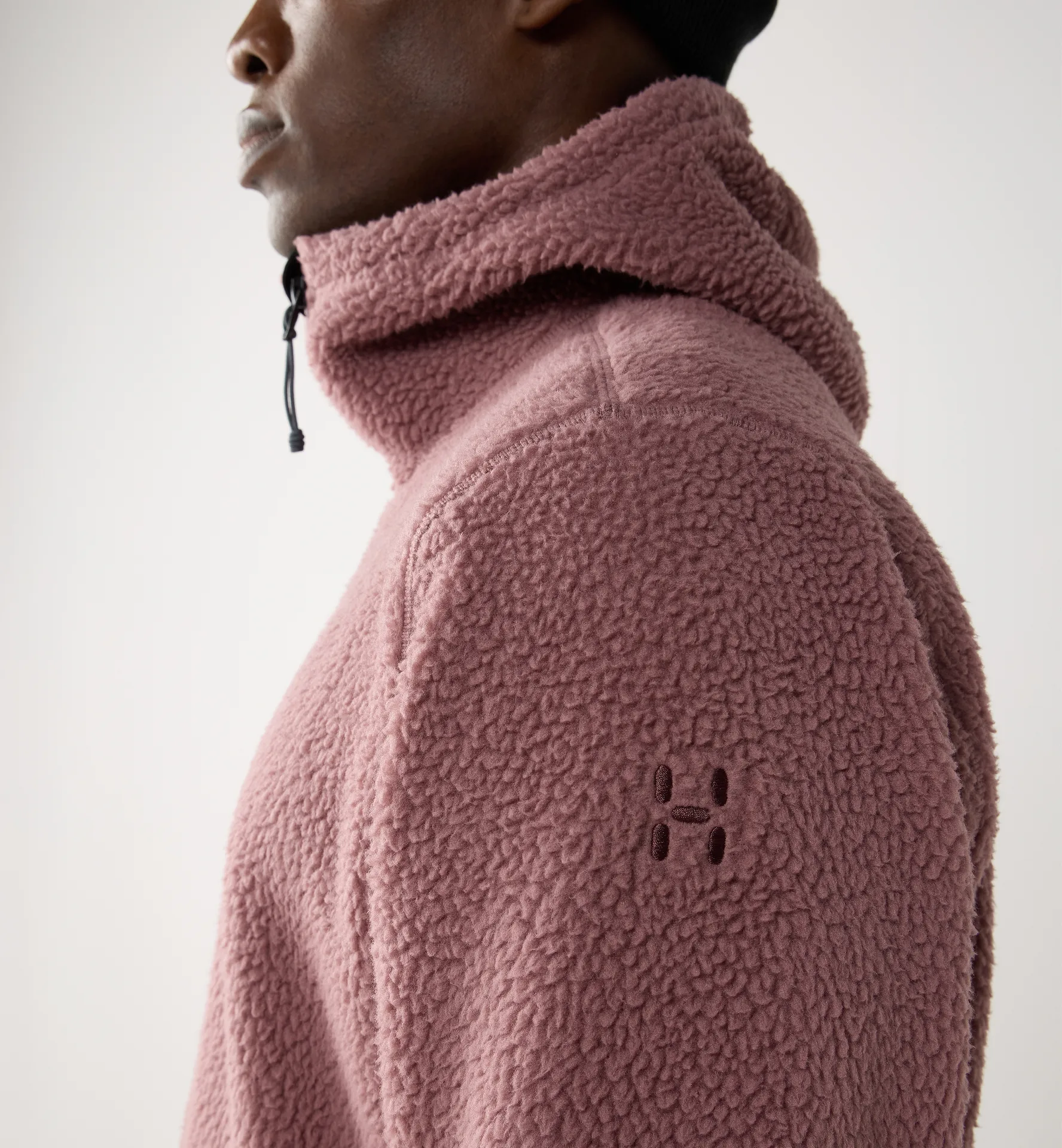 Funäs Pile Hood Men Misty Mauve