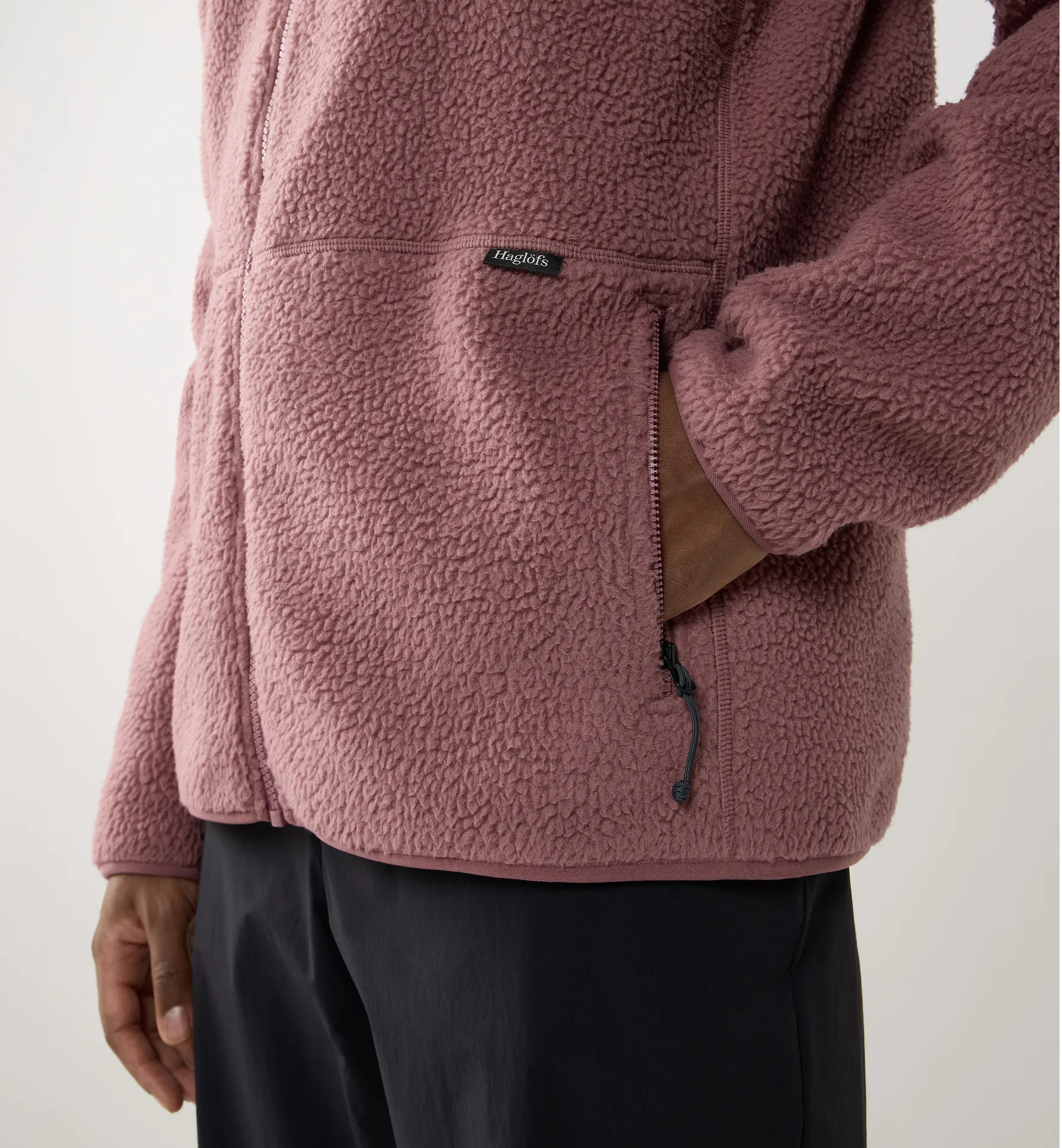 Funäs Pile Hood Men Misty Mauve