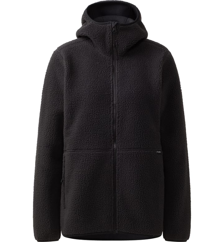 Funäs Pile Hood Women True Black Funäs Pile Hood Women True Black