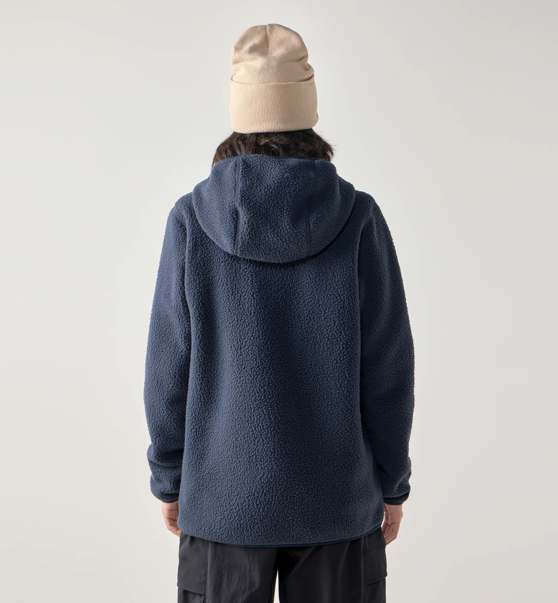 Funäs Pile Hood Women Tarn Blue